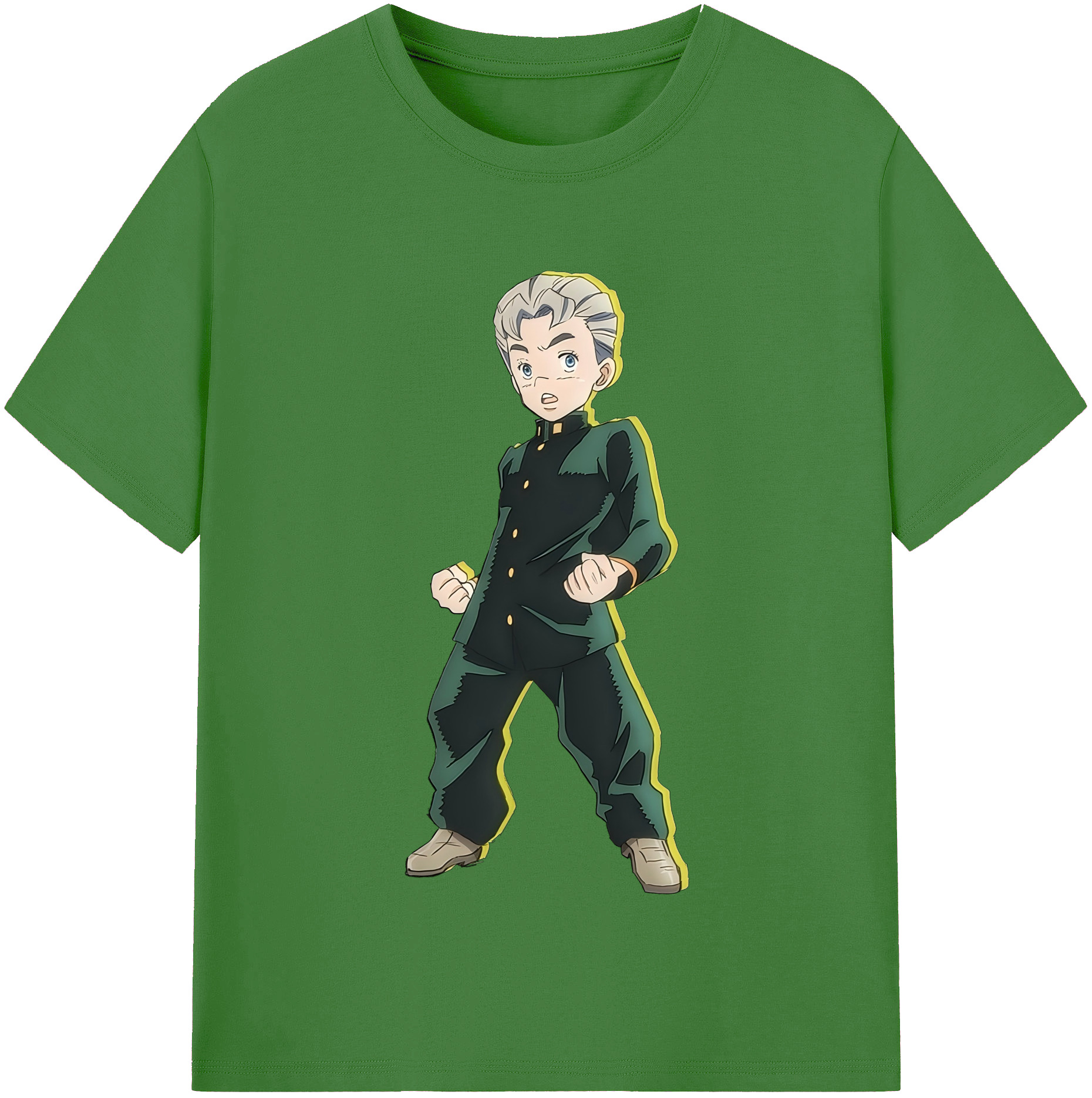 （画像用） ジョジョの奇妙な冒険 広瀨康一 JoJo's Bizarre Adventure Hirose Koichi レディースカジュアルプリントTシャツ（綿100％）